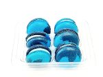 6 Pack  Blue curaçao macarons | ideal for celebratory events. Fashion