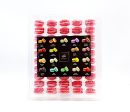 50 Pack Straw-Cherry  French Macaron Value Pack Fashion