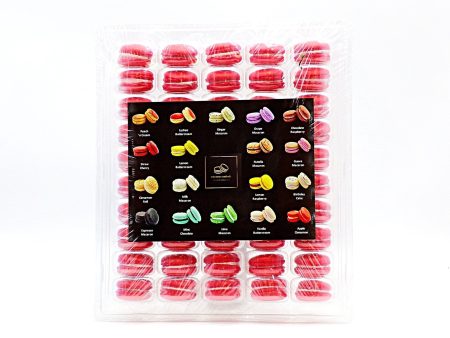 50 Pack Straw-Cherry  French Macaron Value Pack Fashion