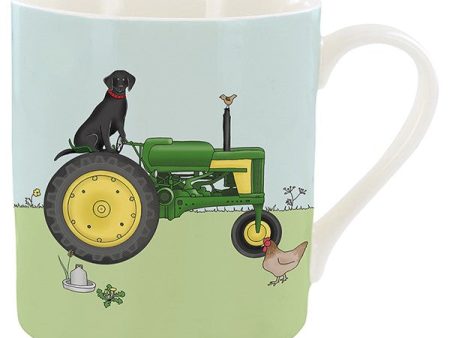 Emma Lawrence Green Tractor Mug For Cheap