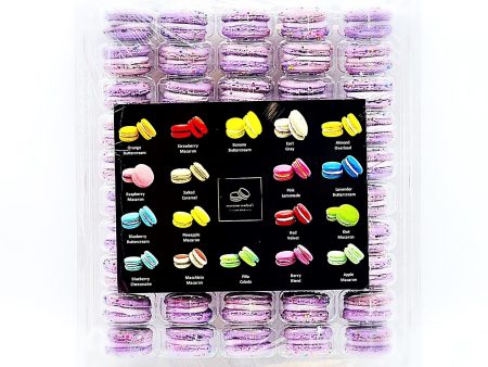 50 Pack Purple Birthday (Blueberry Pomegranate)  French Macaron Value Pack Cheap