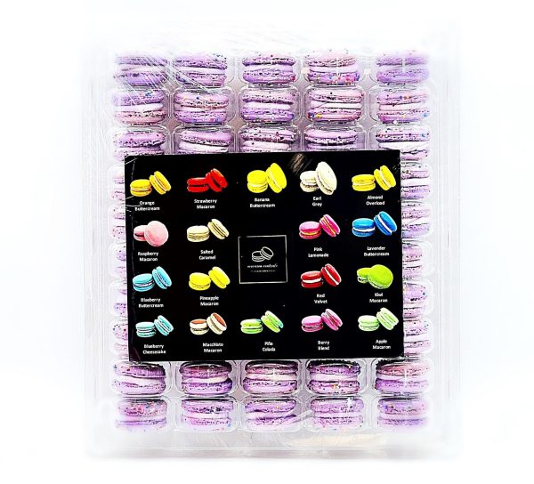 50 Pack Purple Birthday (Blueberry Pomegranate)  French Macaron Value Pack Cheap