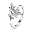 925 Silver Ring floral stone ring jewelry SVR119 For Discount