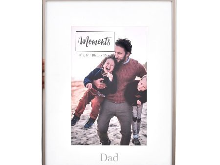 Treasured Moments Wooden Photo Frame  (4   x 6  )- Dad Discount