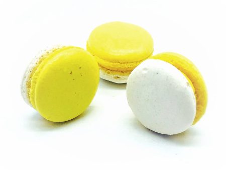 6 Pack Banana White Chocolate Ganache Macarons Hot on Sale