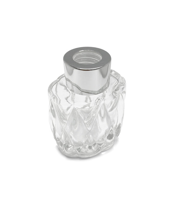 50ml Retro Diamond Diffuser Bottle - Silver Collar For Sale