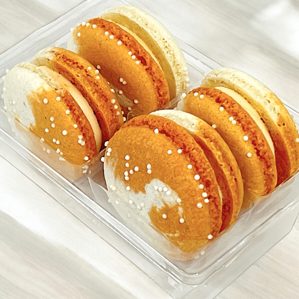 All Natural Orange Cream Vegan Macarons Hot on Sale