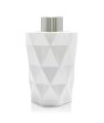 200ml Diamond Cut White Diffuser Bottle - Silver Collar Online Hot Sale