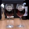 Personalised Set of 2 Giant Wine Glasses - Jackie s Wine Cheap