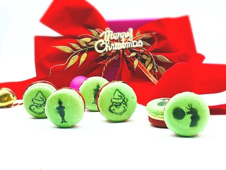 The Grinch Apple Caramel  French Macarons Online Hot Sale