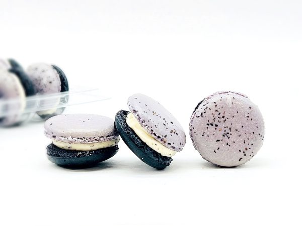 6 Pack Earl Grey Chocolate Macarons Supply