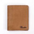 Tan Genuine Leather Slim Nuba Wallet Hot on Sale