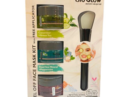 Bio Glow Peel Off Face Mask - Cucumber & Green tea , Dead Sea Mineral & Pink Salt Fashion