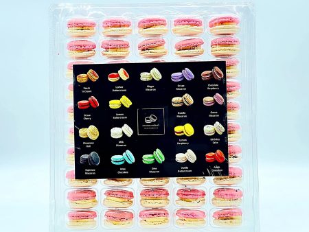 50 Pack Strawberry Sundae French Macaron Value Pack Online