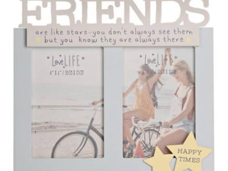 Love Life Double Photo Frame - Friends Online Sale