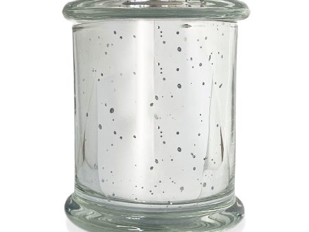 Metro - Mercury Silver Glass Candle Jar with Lid 280-300ml Online Sale