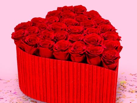 ForeverRoses™ Red Heart Roses For Discount