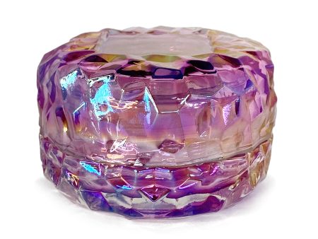 Purple Ion Diamond Macaron Glass Jar with Lid 90ml Online Hot Sale