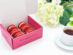 6 Pack  red velvet macarons | ideal for celebratory events. Online Sale