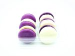 6 Pack Taro White Chocolate Ganache Macarons For Sale