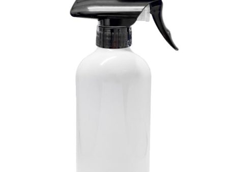 250ml Glass White Bottle with Sprayer Online Hot Sale