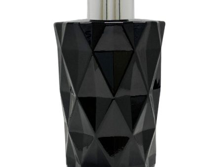 200ml Diamond Cut Black Diffuser Bottle - Silver Collar For Cheap