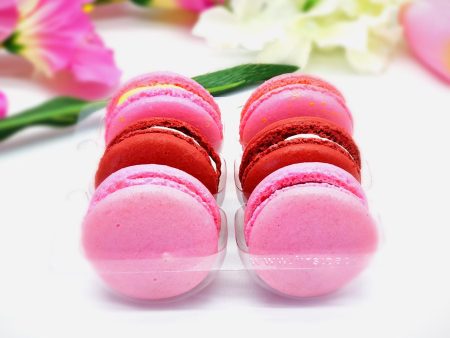 6 Pack Assorted  Macarons | Pink Lemonade, Red Velvet, Raspberry Macarons Online Hot Sale