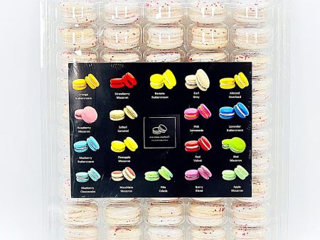 50 Pack Pomegranate Ginger French Macaron Value Pack Hot on Sale