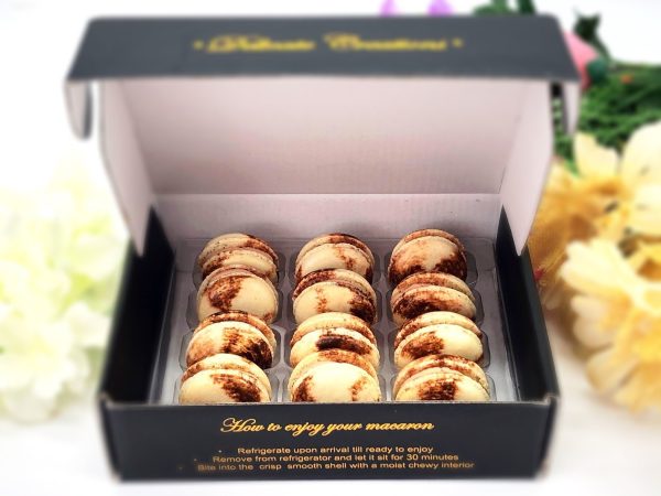 12 Pack Milk Tea Macarons Set | Handmade &  | Free Shipping For Discount