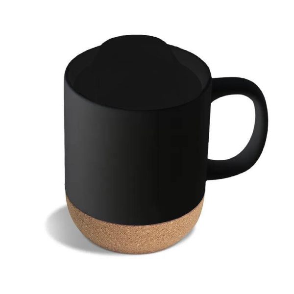 Lucca Ceramic Mug with Cork and Lid - 330ml Cheap