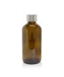 250ml Amber Pharmacist Diffuser Bottle - Silver Collar Cheap