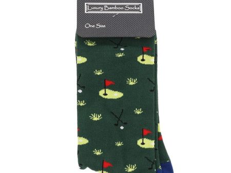 Men s Bamboo Socks Golf Fashion