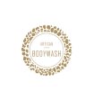 23. Artisan Bodywash Label 4.2cm Dia - Transparent with Gold Shiny Foil Sale