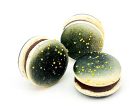 6 Pack Dark Chocolate Milk Jam French Macarons on Sale