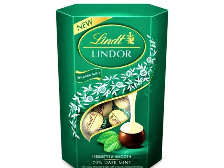 Lindt Lindor Dark Mint Chocolate Truffles Box 200g on Sale