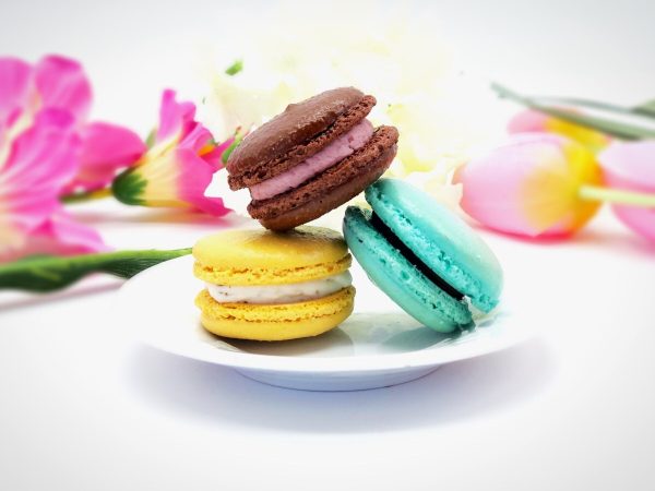 Assorted  French Macarons | Mint Chocolate, Chocolate Raspberry and Almond Overload Macarons Available in 48 or 96 Pack For Cheap