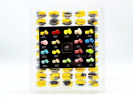 50 Pack Caramel Pineapple  French Macaron Value Pack For Sale