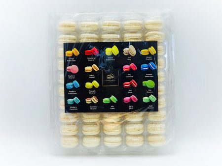 50 Pack Vanilla  French Macaron Value Pack For Cheap