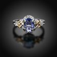 Alloy Engagement Ring with Crystal on Sale