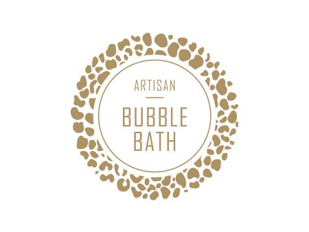 27. Artisan Bubble Bath Label 4.2cm Dia - Transparent with Gold Shiny Foil For Discount