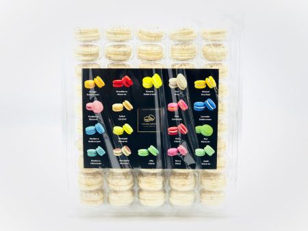 50 Pack White Chocolate  French Macaron Value Pack Cheap