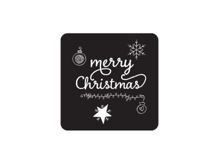 13. Merry Christmas Label 3.4cm For Cheap