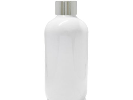 250ml White Pharmacist Diffuser Bottle - Silver Collar Sale