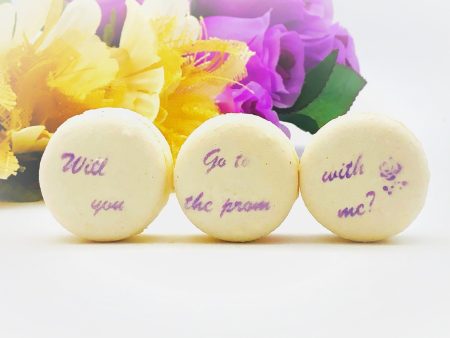 Will you go to prom proposal French Macaron Set (3 Pack) For Cheap