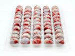 50 Pack Earl Grey Raspberry  French Macaron Value Pack For Cheap