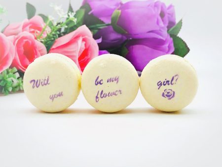 Will you be my flower girl French Macaron Set (3 Pack) | Bridesmaid Proposal  Gift Online Sale