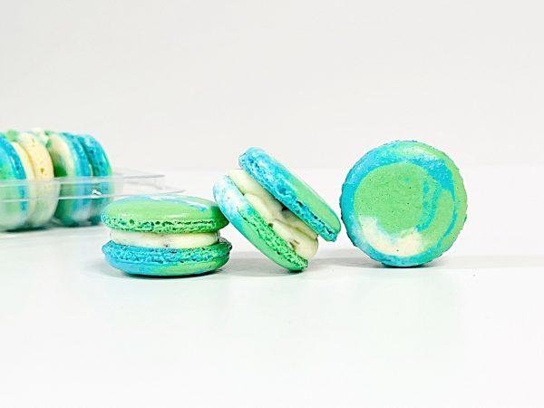 6 Pack Blueberry Pistachio French Macarons For Discount