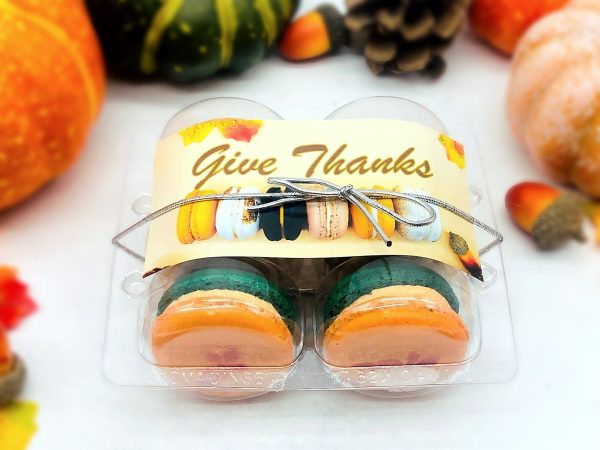 Give Thanks! 6 French Macaron Value Pack | Carrot, Pumpkin Buttercream and Caramel Pecan Cheesecake Macarons Online Sale