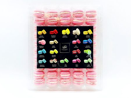 50 Pack Rosewater  French Macaron Value Pack Hot on Sale