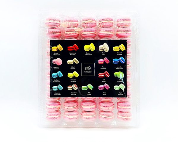 50 Pack Rosewater  French Macaron Value Pack Hot on Sale